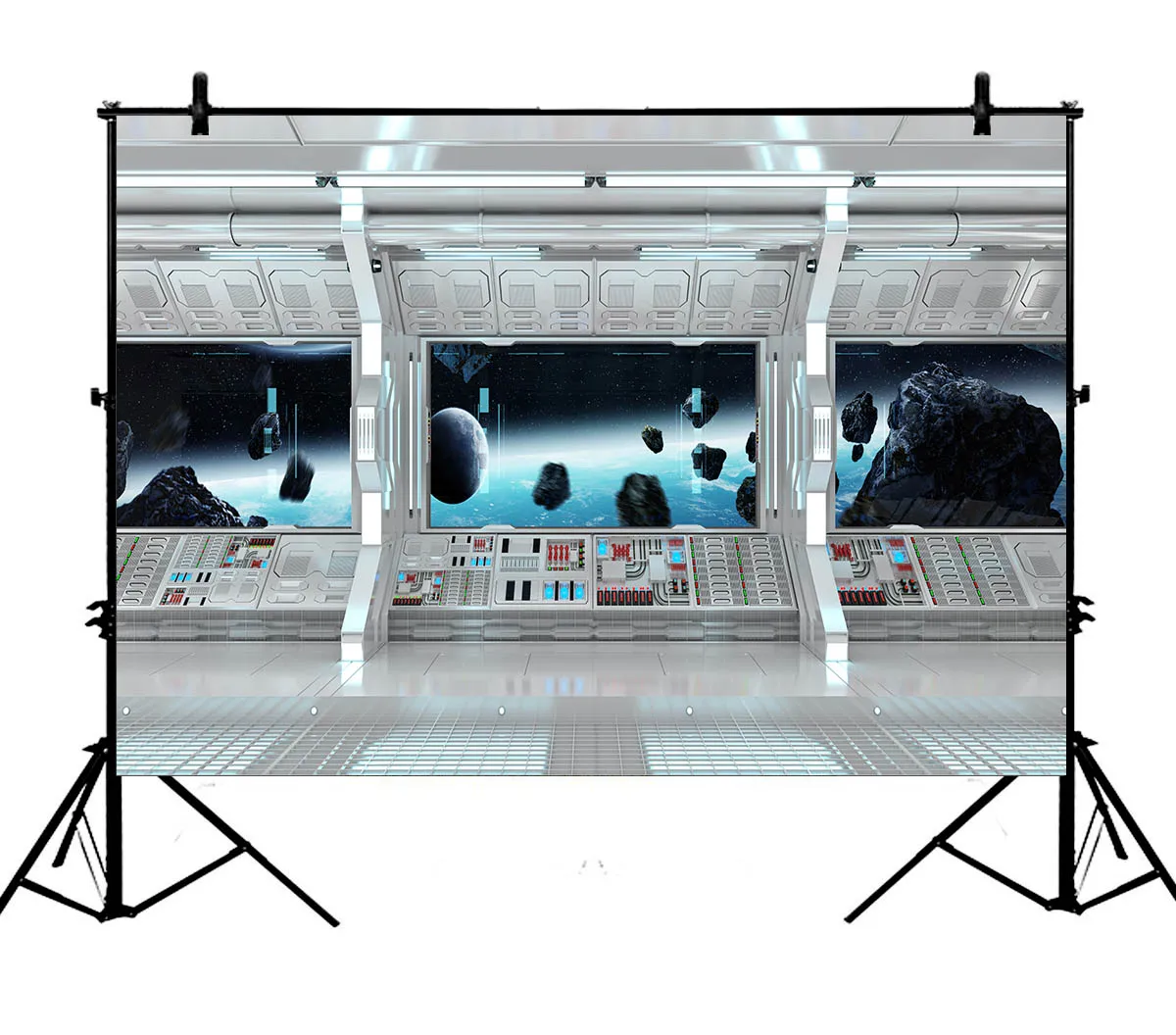 

5x7ft Space Earth Club Polyester Photo Background Portrait Backdrop