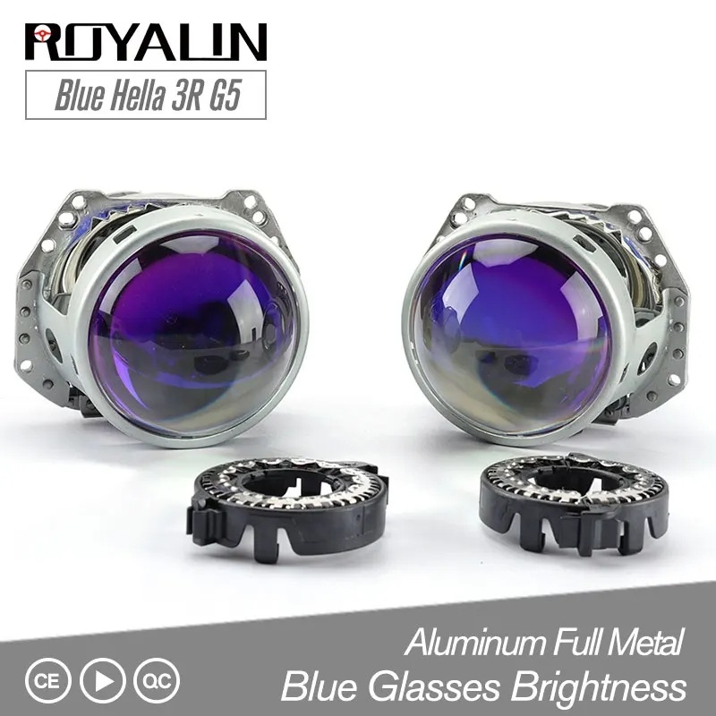 Comprar ROYALIN para coches de estilo azul Hella 3R G5 bi xenon faros D2S proyector 3 \