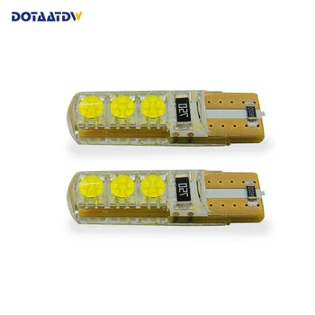 

10x W5W LED T10 5050 SMD Car lamps 168 194 Turn Signal License Plate Light Trunk Lamp Interior Dome Reading lamp 12V-24V White