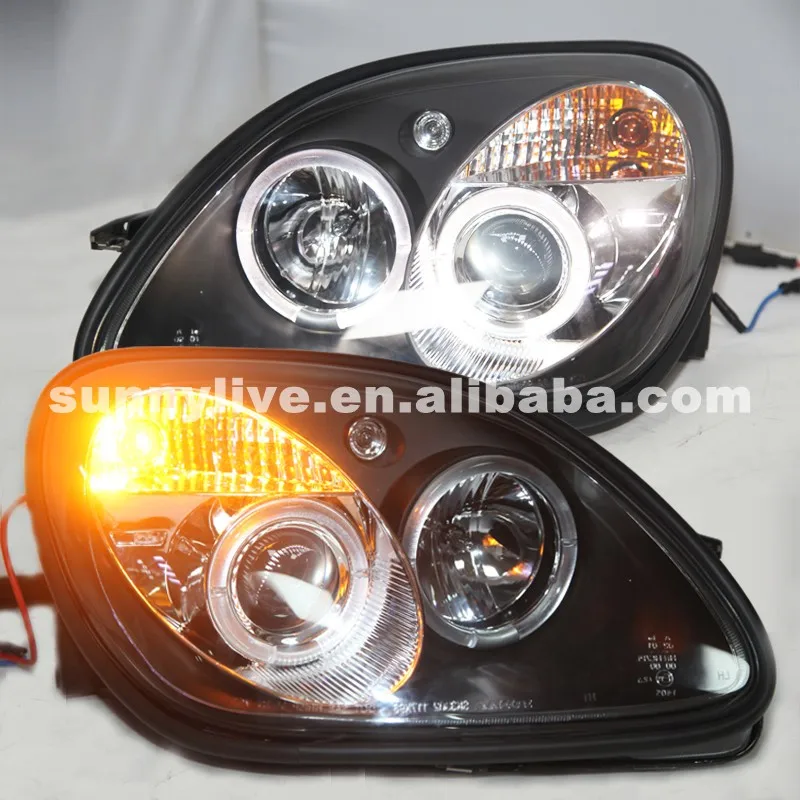 

For Mercedes-Benz R170 SLK200 SLK230 SLK320 LED Headlight Black Housing 1996-2002 year SN