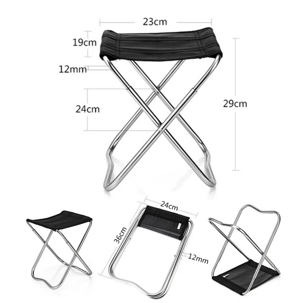 Легкий складной стул для рыбалки портативный складной Кемпинг ткань Оксфорд складной стул для пикника рыбалка стул с сумкой