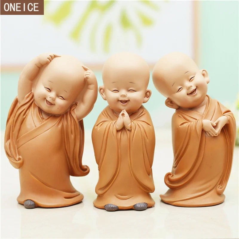 Buddhist Small Monk Statues Figurine Sculpture