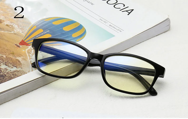 Новые анти-Синие лучи компьютерное чтение радиационно-стойкие очки женские игровые очки мужские прозрачные очки квадратная оправа для близорукости