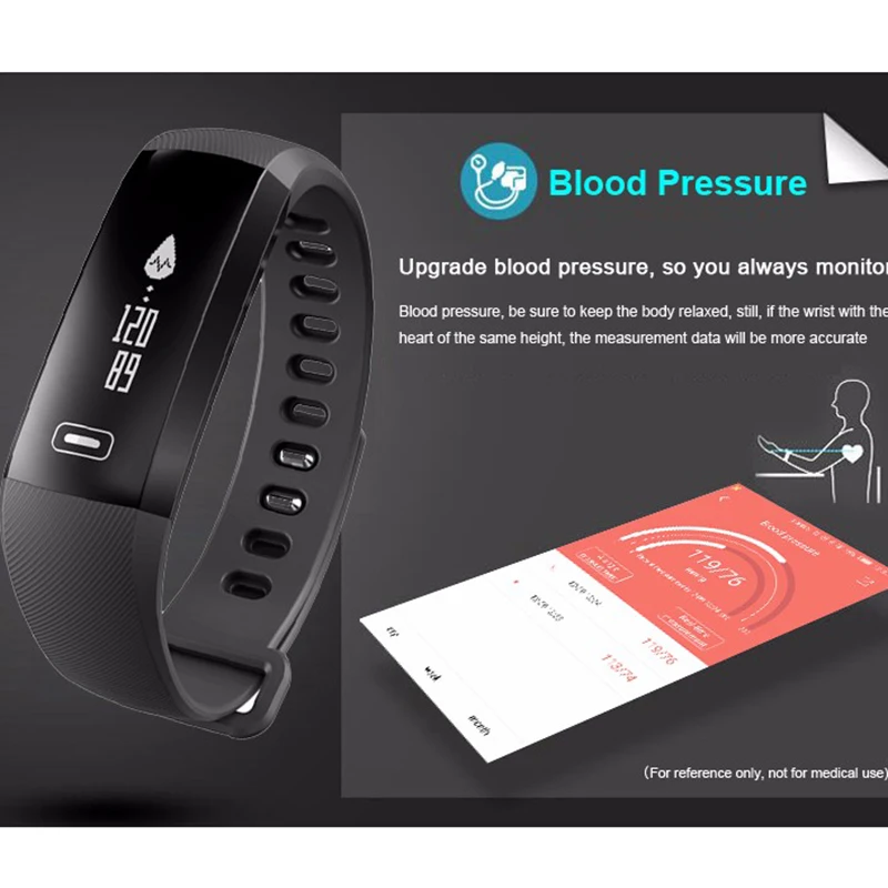 Smart Wristbands M2 Heart Rate Blood Pressure Oxygen Oximeter Tracker Sport Smar