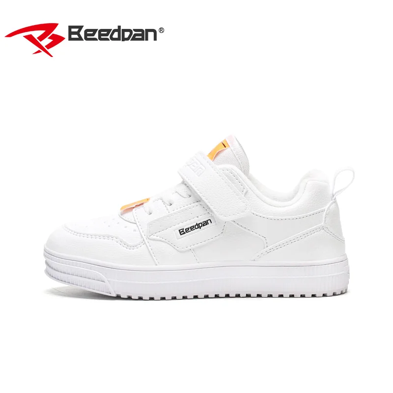 

BEEDPAN Kids Sneakers Leather Sport Fashion Boy Breathable Comfortable Non-slip Hook Loop Sport Leather Casual Shoes