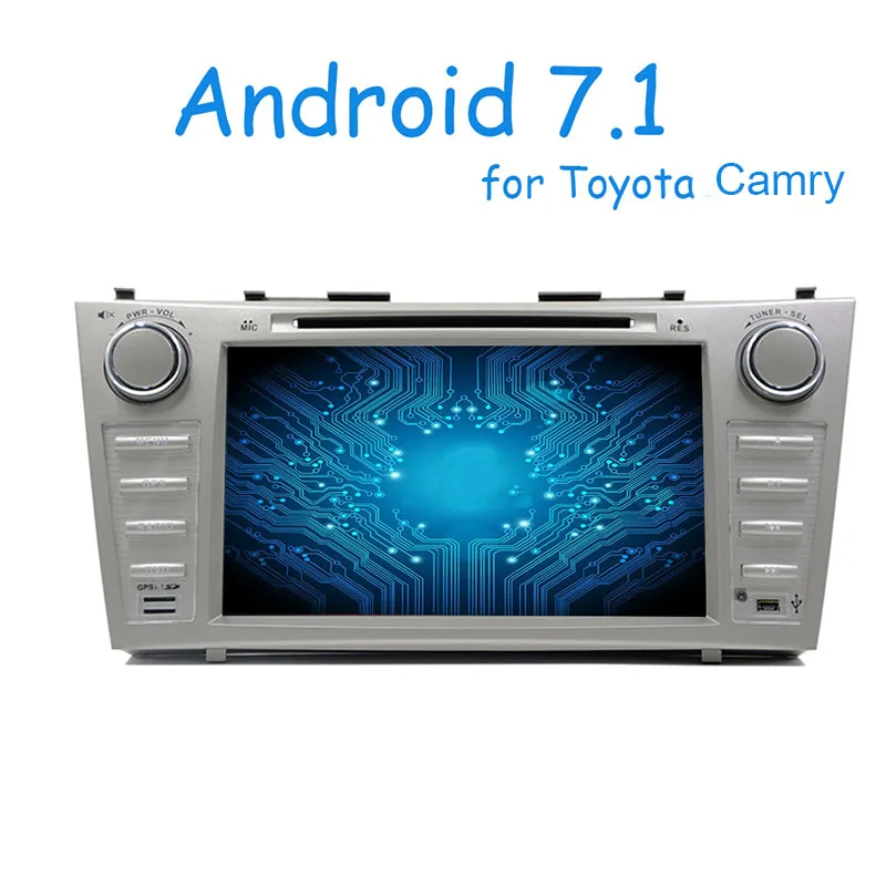 Top Android 7.1 car DVD player for Camry 2006 2007 2008 2009 2011 Car DVD Player GPS Navigation Radio Central Multimedia 2