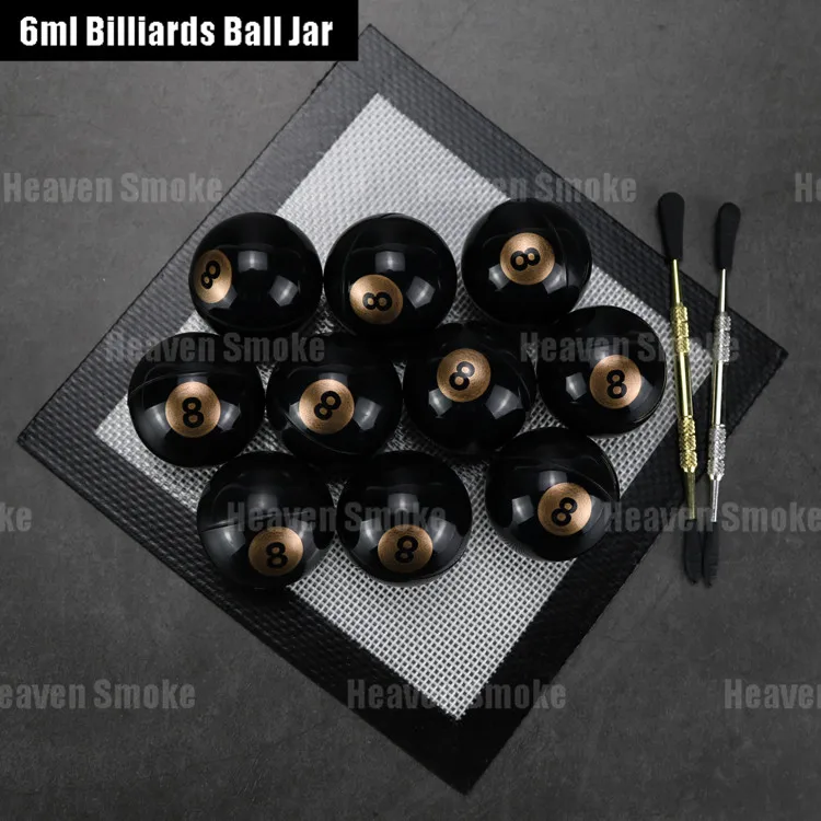 6ml billiards ball silicone jar-Heaven Smoke (9)