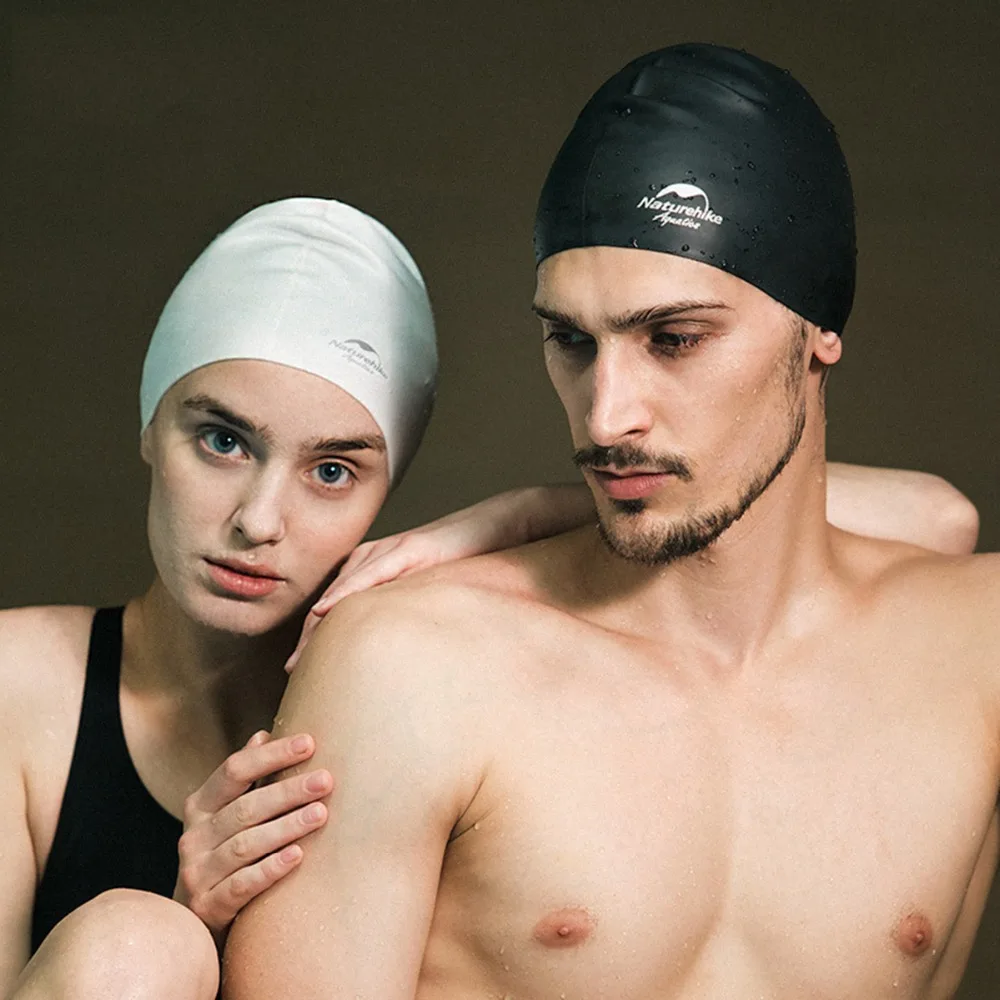 

Naturehike Adult Men&Women Unisex Swimming Silicone Cap Waterproof Elastic Beach Swimming Hat for long hair Protect Ears
