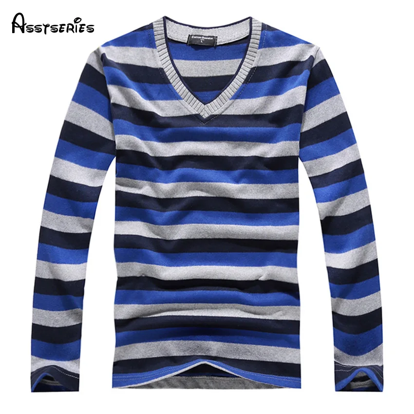 

Hot Selling Retail men's sweater V-neck sweater casual sweater casual Long sleeves sweaters