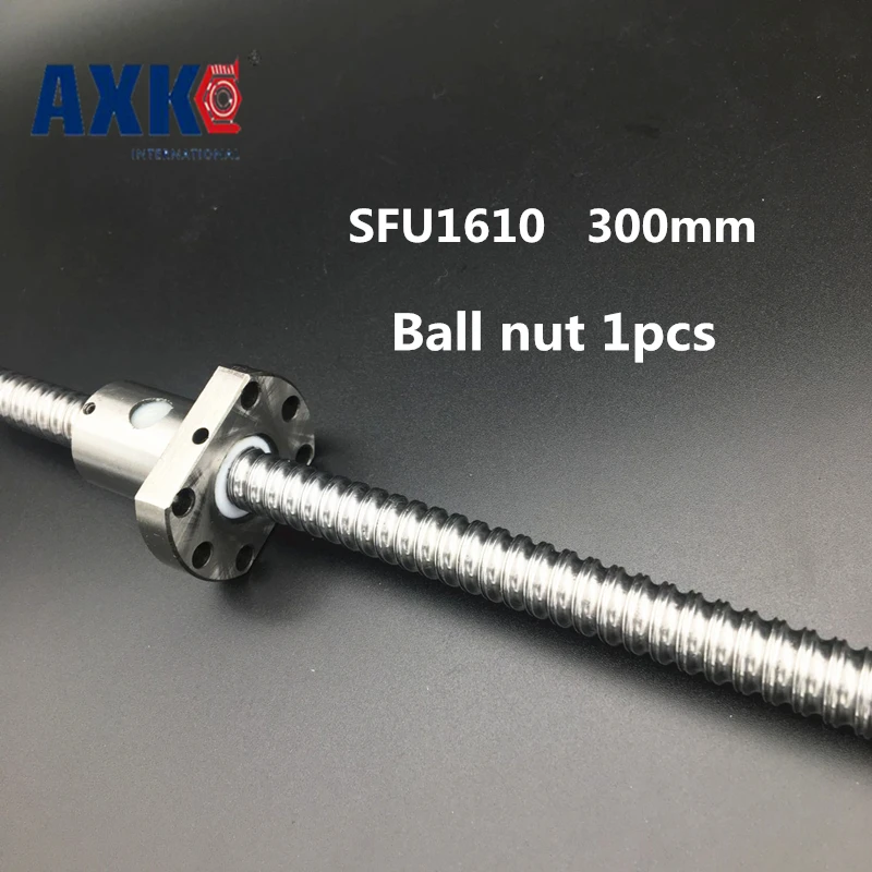 

Cnc Router Parts Sfu1610 300mm 16mm Ball Screw Length 300 Mm Plus 1pcs Rm1610 1610 Ballnut Cnc Diy Carving Machine Accessories