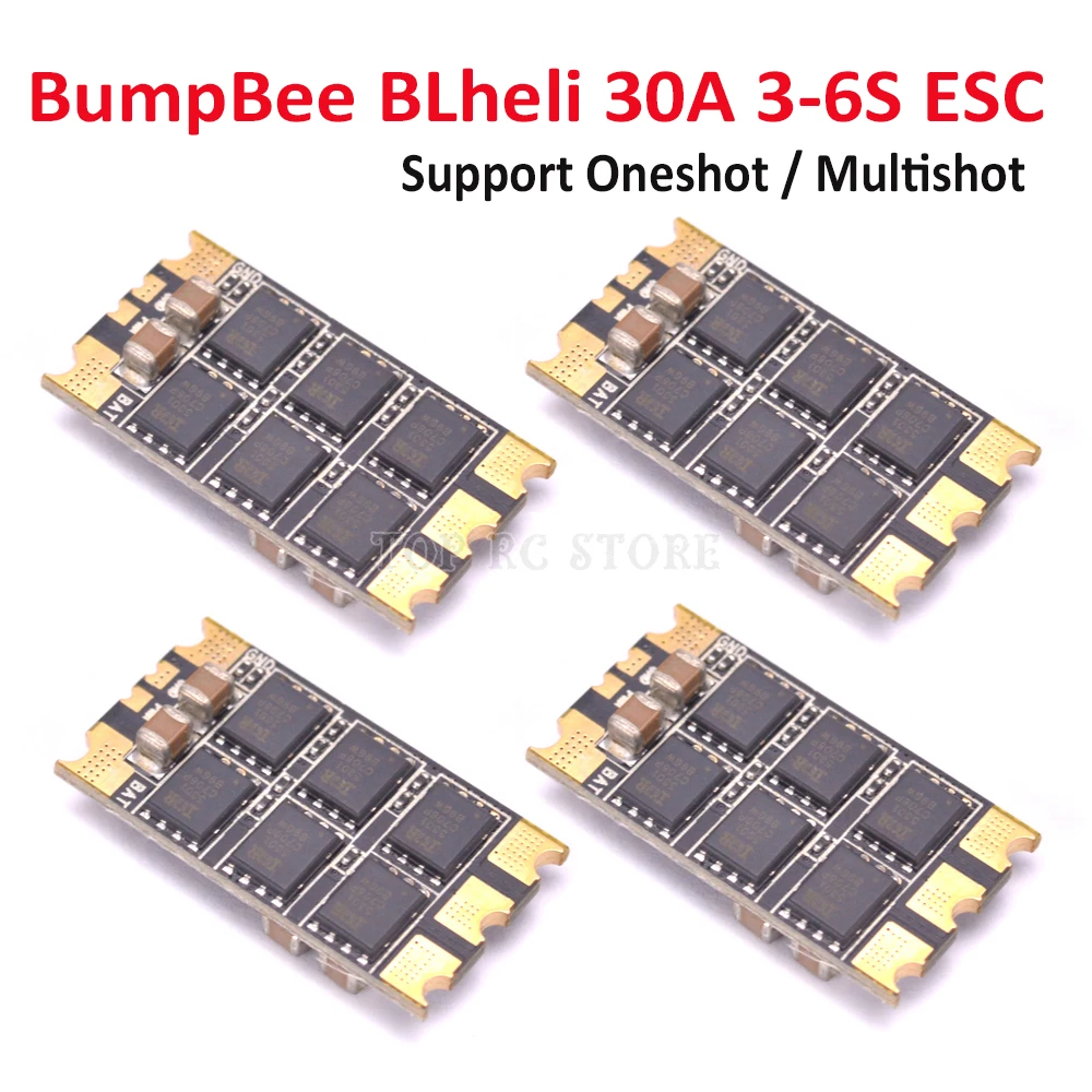 

BumpBee BLheli PRO 30A 3S-6S ESC Support Oneshot / Multishot For FPV Racing Drone Quadcopter
