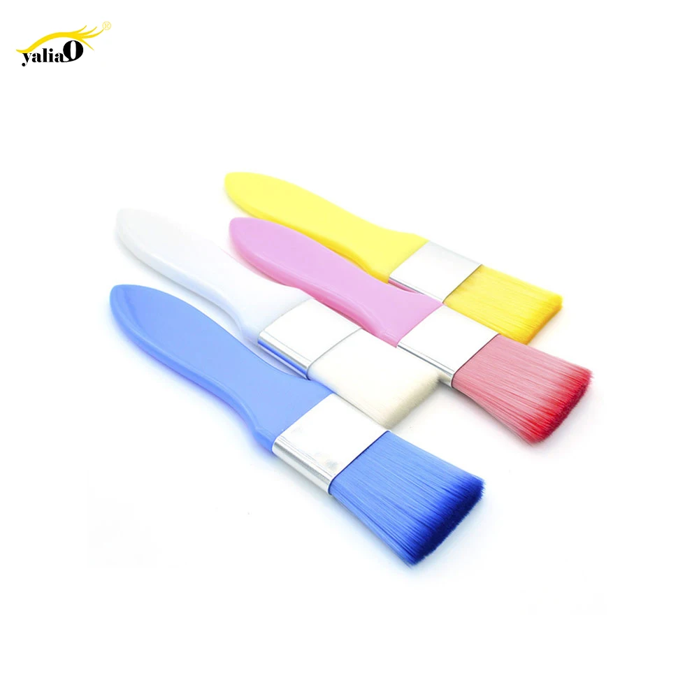 

YALIAO Foundation Face Facial Mud Mask Brushes Professional Cosmetic Makeup Brushes Random Color Makeup Tools For Beauty