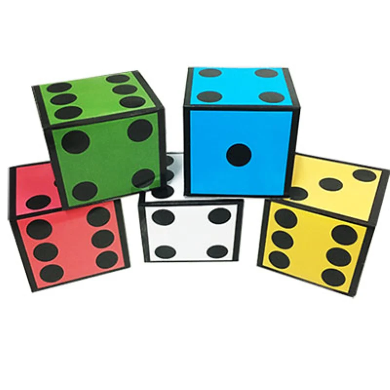 New Card Dice (5 Dice) poker playing cards to dice magic tricks magic