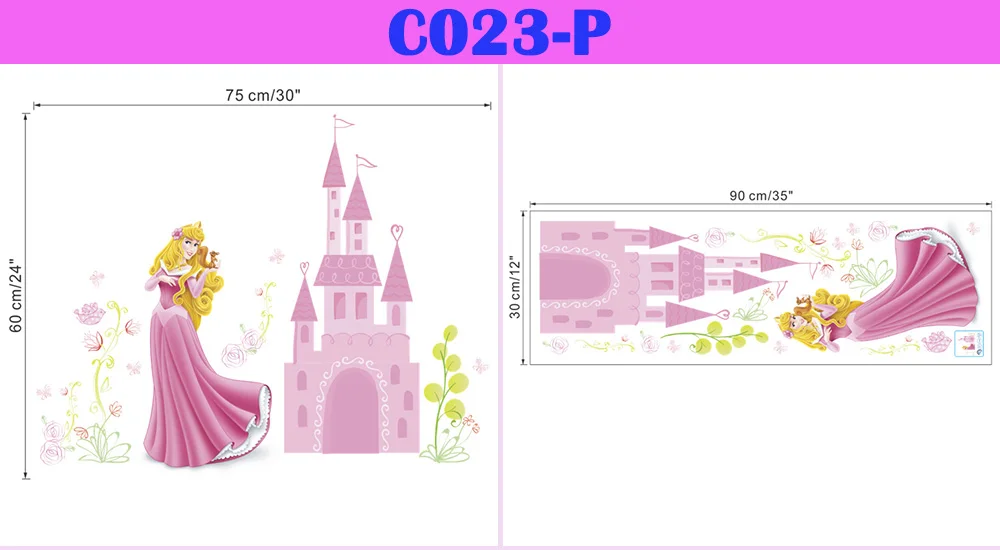 Белоснежка Золушка Белль Ариэль Аврора София Русалка Принцесса Жасмин наклейки на стену домашнее украшение для детской комнаты наклейка фотообои с героями аниме искусство