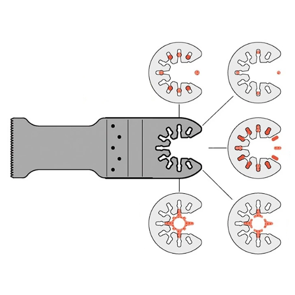 Лезвие пилы 66 шт. Осциллирующий Инструмент пилы аксессуары для резки дерева и металла многофункциональный электрический инструмент пилы