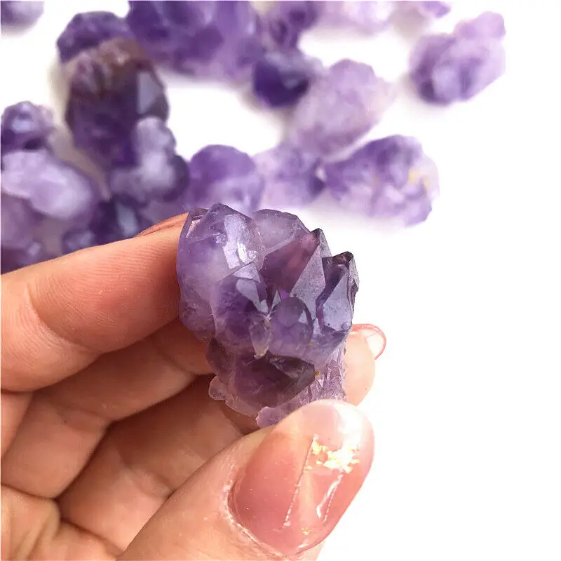 50 г натуральный Тибетский скелетный Фиолетовый кварц аметистовая Друза образец счастливый камень натуральные камни и минералы