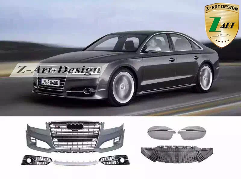 Z ART S8 body kit for Audi A8 A8L 2015 2017 S8 front bumper + rear
