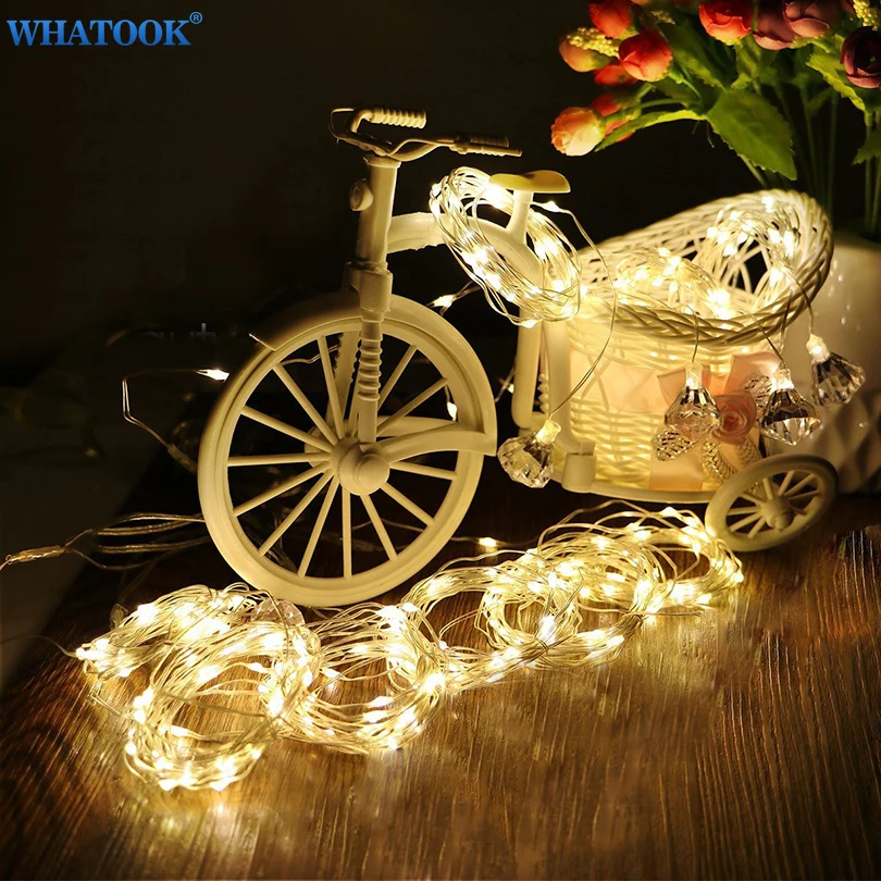 3 m x 3 m alambre de cobre LED Cadena de cortina de luz USB Powered impermeable Navidad decoración de boda Luce cadena luces de hadas
