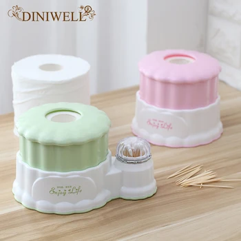 

DINIWELL Plastic Desktop Napkin Storage Boxes Organizer For Jewelry Remote Control Toothpick Holder Home Desk Storage Case