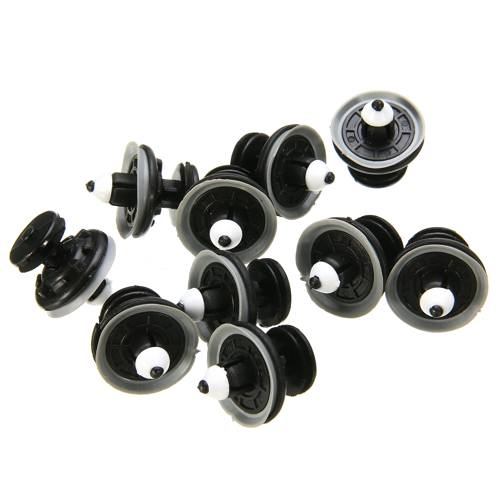 10pcs/lot Car Interior Door Panel Clip Plastic Auto Door Card Trim Clips Black For VW Touran Tiguan Golf Passat Jetta