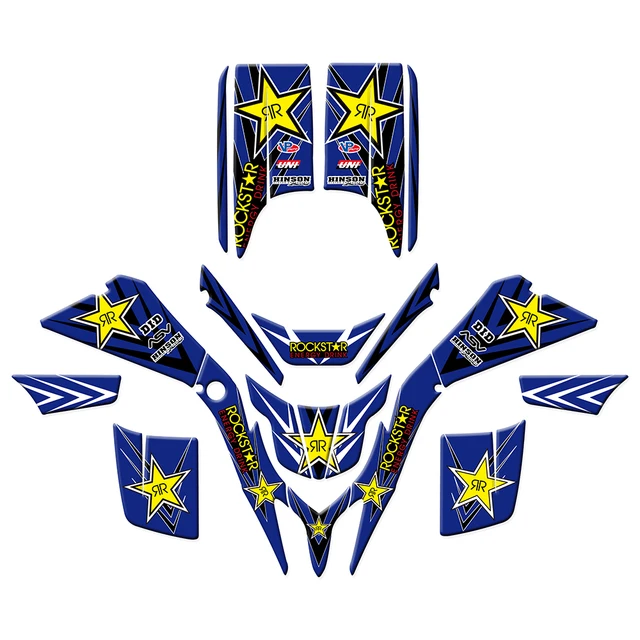 new style rockstar decals stickers graphics for yamaha blaster 200