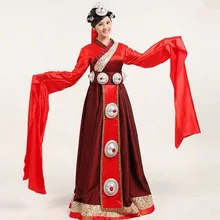 Тибетские национальные костюмы для женщин монгольское платье национальная одежда женский национальный костюм Китай