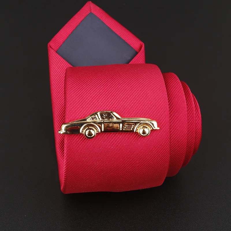 

Tie Clip Aircraft Beard Automobile Key Shape Metal Tie Clip for Men Commercial Necktie Clips Pin