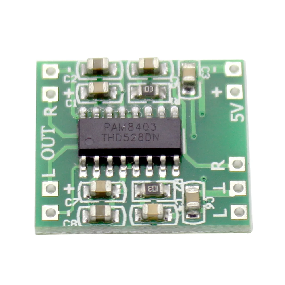 

PAM8403 Mini Digital Amplifier Board 2 * 3W Class D Digital 2.5V To 5V Power Amplifier Board