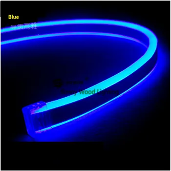 

Free shipping 5m/roll double side lighting Mini Neon flex tube ,200-240V 2835SMD 120led/m ultra bright neon tube for decoration