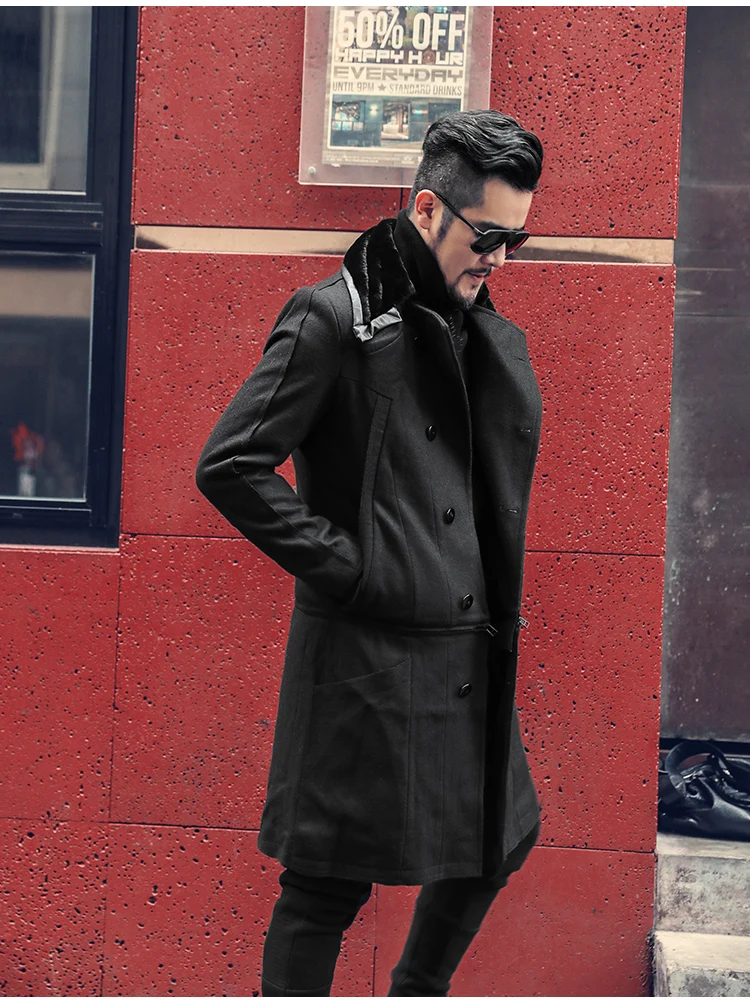 black casual coat F291|mens coat 