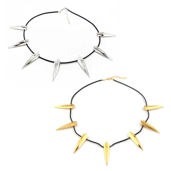 

RJ 20Pcs/Lot Black Panther Punk Necklaces Gold American Captain Super Hero Panther Claw Men Necklace Gift