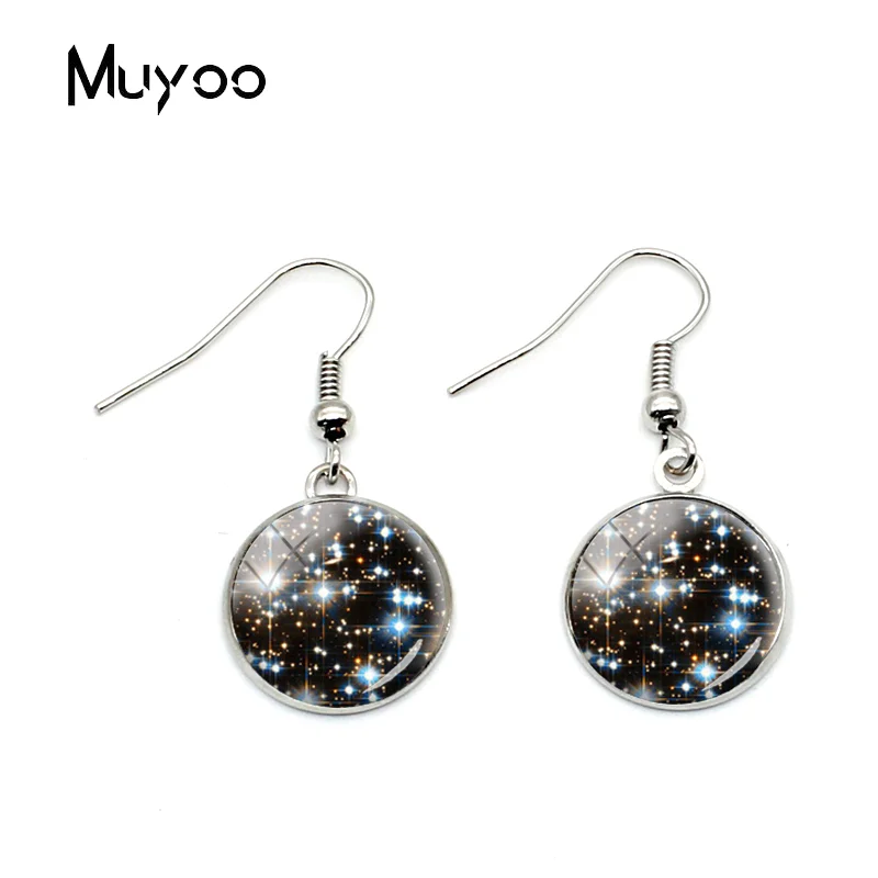 2018 новые модные серьги с космическим крючком Galaxy Модные покрытые французским