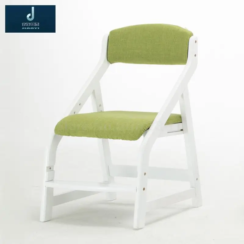 Детский обучающий стул может подтягивать студенческое кресло из цельного дерева коррекция осанки стул домашний стол спинка кресла Writ - Цвет: Same as picture 13