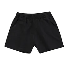 Детские однотонные Шорты для маленьких мальчиков и девочек, штаны, леггинсы, одежда, размер От 6 месяцев до 4 лет, шорты