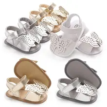 Multitrust бренд мальчиков бабочка кроватки обувь сандалии однотонные милые летние Размер новорожденных 0-18 месяцев