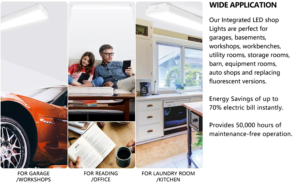 LED Wraparound,LED Shop Light,LED garage light,led garage Lamp led light garage lights (4)