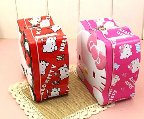 HelloKitty металлическая копилка для детей копилка для девочек коробка с замком YE9707