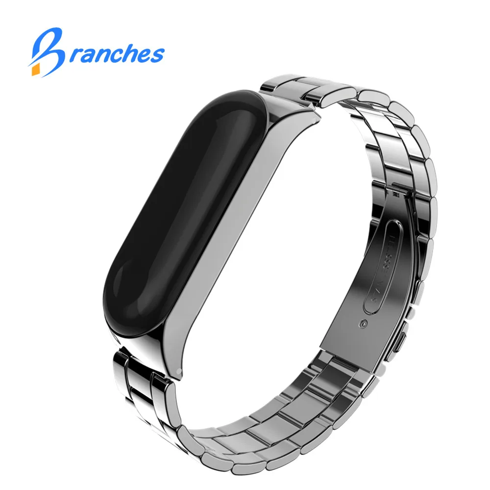 

Mi Band 3 Wrist Strap Metal For Xiaomi Mi Band 3 Screwless Stainless Steel Bracelet Miband 3 Wristbands Pulseira Miband3 Strap