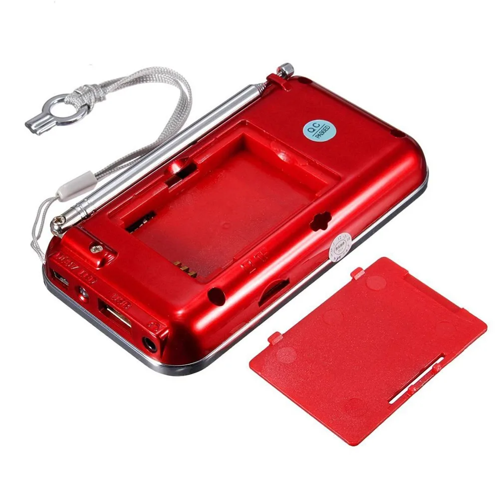 Портативный fm радиоприемник Мини ЖК цифровой USB TF/Mini SD карта 16 Гб MP3 стерео