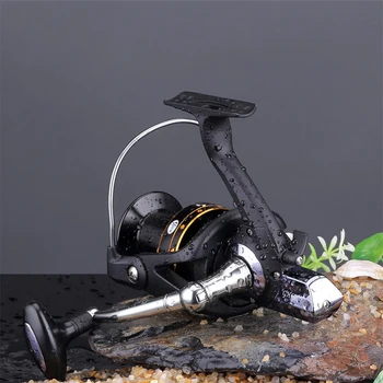 

Boyang Front and Rear Drag Bait Casting Reel GH6000 Spinning Wheel Aluminium Spool Right / Left Handle Fishing Reels Pesca