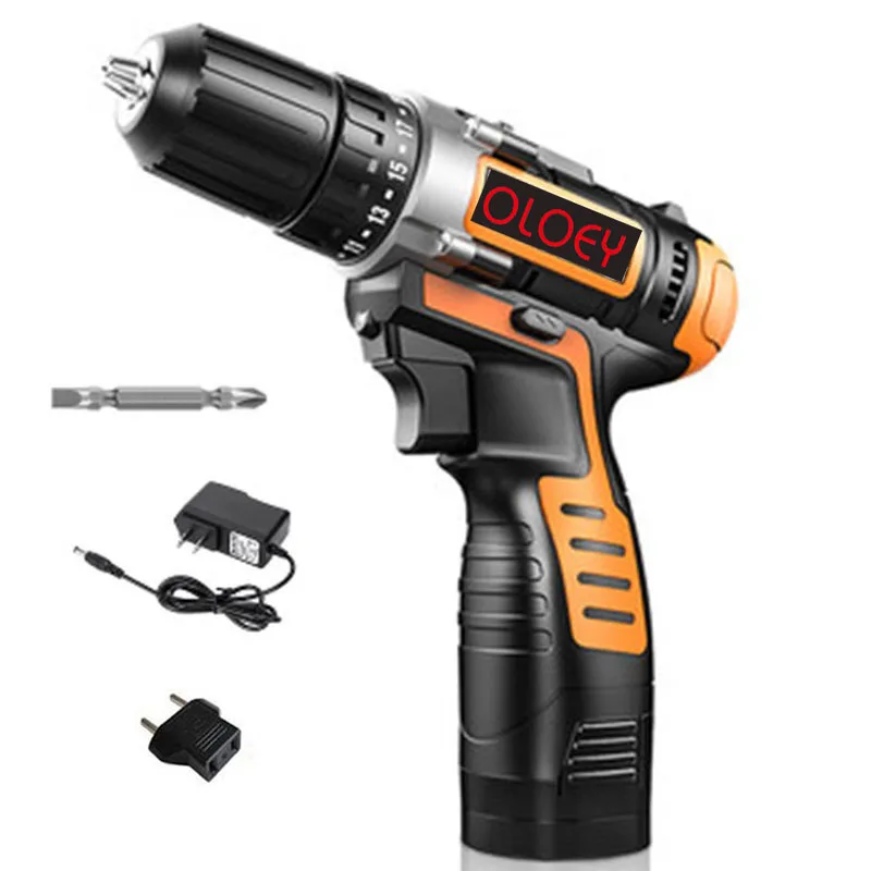 

12V 16.8V 25V lithium-ion Battery Cordless Electric drill hole electrical Screwdriver hand driver Wrench power tools