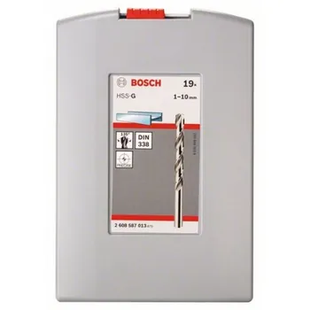 

BOSCH 2608587013 Set PROFESSIONAL HSS-G DIN338 Rosebox set 19uds 1-10