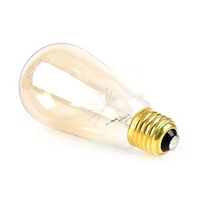 1 шт. для домашнего декора ретро лампы Эдисона E27 220 V лампы накаливания 40 Вт ST64 лампой накаливания Винтаж электрическая лампочка эдисона для подвесного светильника