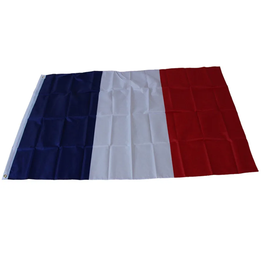 

New 90*150CM French Flag 1PC French National Flag 3x5 ft France Tricolor Red White Blue Bastille Day Flags 0509#30