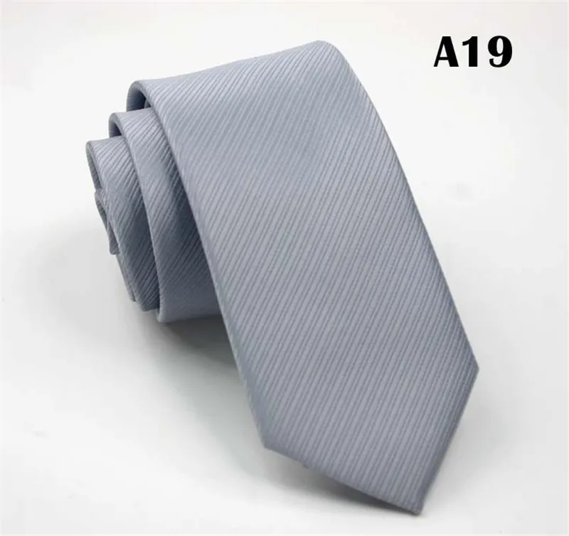 

SCST Brand 2017 New Cravate 6cm Skinny Tie Slim Neckties Striped Solid Dark Grey Silk Ties For Men Wedding Necktie Gravata CR037