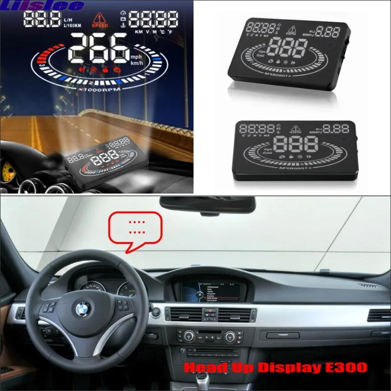 Liislee автомобилей HUD Head Up Дисплей для BMW X5/X6 E53 E70-безопасного вождения Экран проектор отражающий лобовое стекло