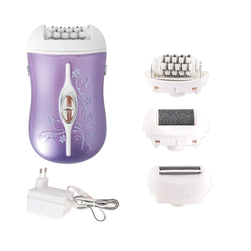 

Kemei Foot Care Tool 3 In 1 Lady Epilator Electric Hair Remover Device Depilador Hair Shaver Removal Multifunction