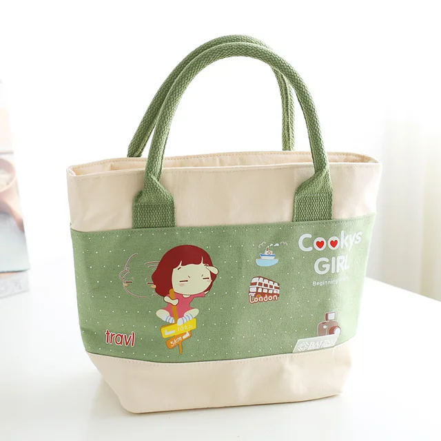 Portable Cartoon Cute S Lunch Bag Insulated Canvas Food Picnic Portable Cartoon Cute S Lunch Bag Insulated Canvas Food Picnic Thermal Bags Totes For Kids