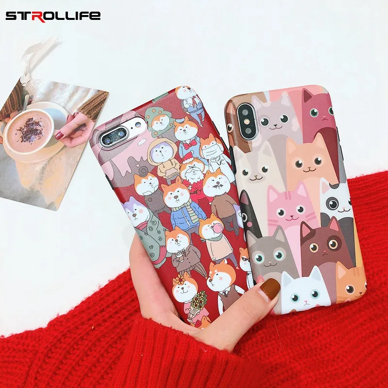 STROLLIFE новый с мультипликационным рисунком для детей щенок чехол IPhone X XS Max XR