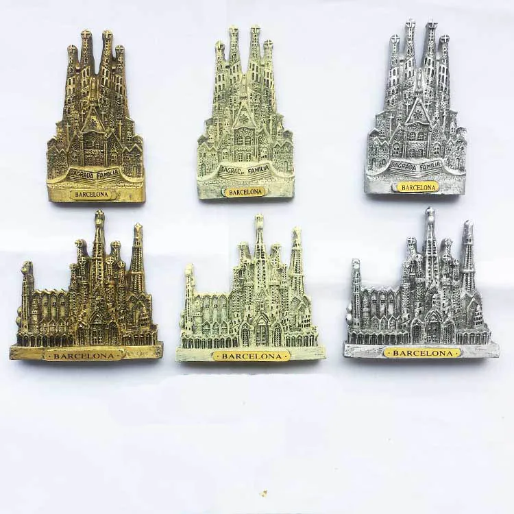 

Barcelona, Spain, the Church of the Holy Family Cathedral landscape resin fridge magnet stick handy gift